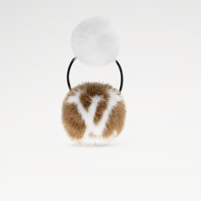 Dây Buộc Tóc LV Cosy Mink Fur Elastic
