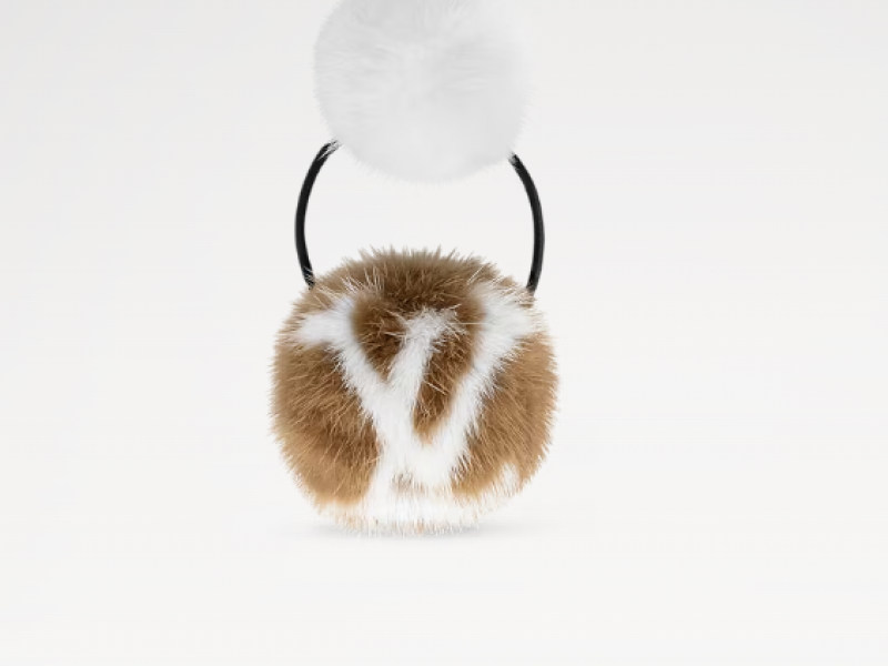 Dây Buộc Tóc LV Cosy Mink Fur Elastic